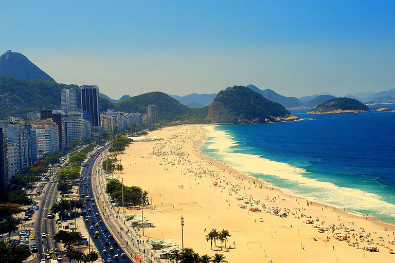Copacabana, Rio de Janeiro ساحلی در برزیل