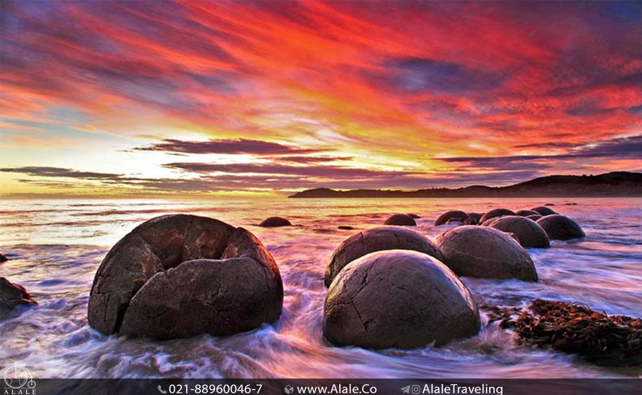 تخته سنگ های موراکی در نیوزیلند