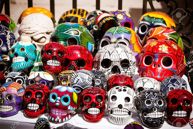 جمجمه های تزئینی، مکزیکو