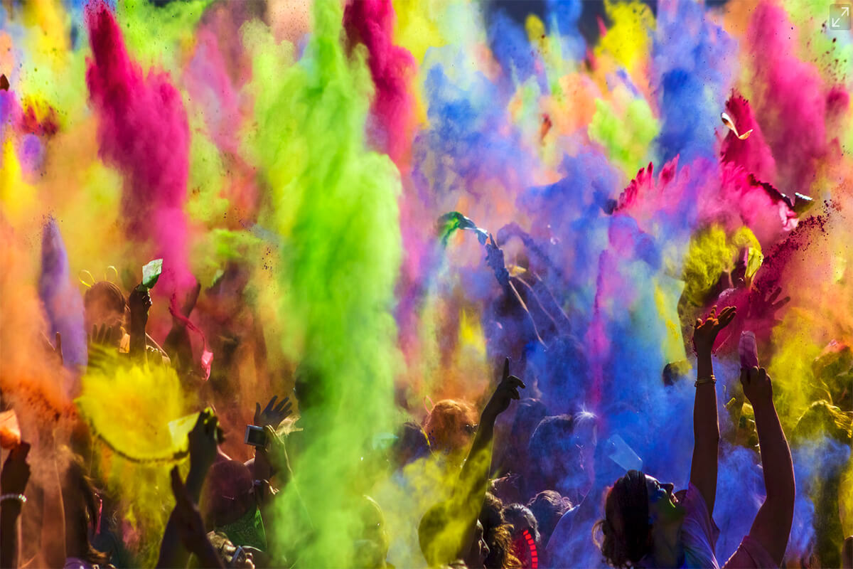جشنواره رنگها در هند