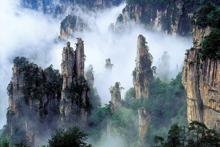  کوه Tianzi، چین